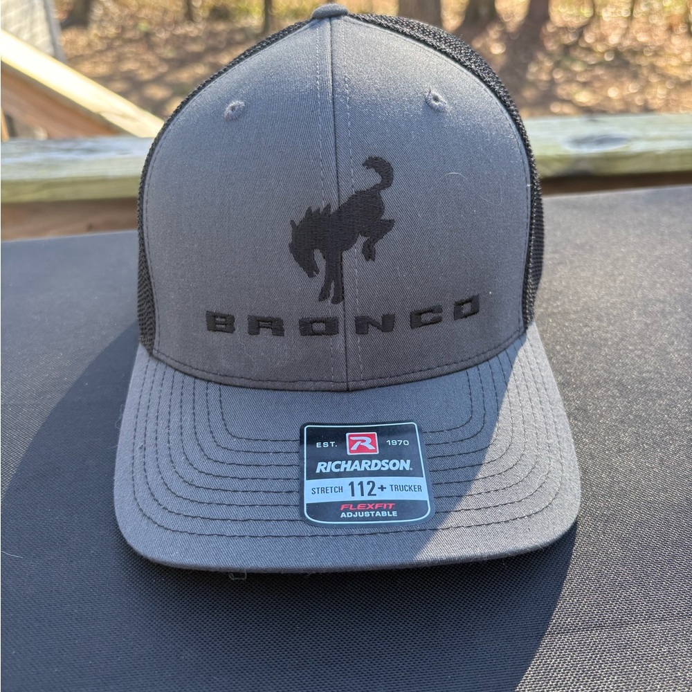 Gray Ford Bronco Trucker Cap NEW
